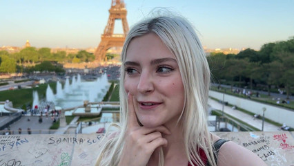 Секс приключение молодой русской блондинки в Париже